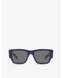 Prada - 0pr 10zs Rectangular-frame Acetate Sunglasses - Lyst