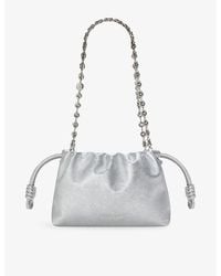 Loewe - Flamenco Metallic Mini Leather Clutch Bag - Lyst