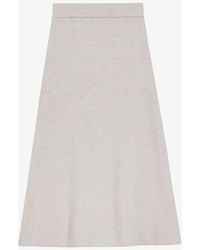 Ted Baker - Tural Lydlee High-rise A-line Knitted Midi Skirt - Lyst