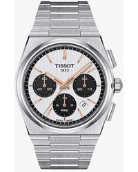 Tissot - T1374271101100 Prx Chrono Stainless-steel Automatic Watch - Lyst