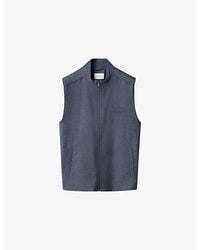 Eton - Solid Wool Flannel Vest - Lyst