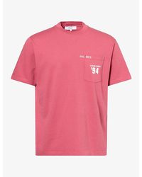 Palmes - Patch-Pocket Brand-Print Cotton T-Shirt - Lyst