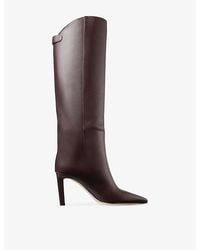 Jimmy Choo - Alizze Kb 85 Smooth Knee-High Leather Boots - Lyst