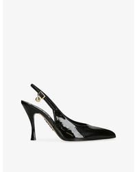 Loewe - New Comic Leather Slingback Pumps - Lyst