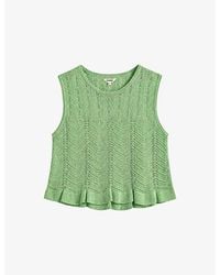 OMNES - Jayde Open-Knit Top - Lyst