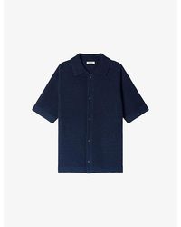 Sandro - Jute Short-Sleeve Woven Shirt - Lyst
