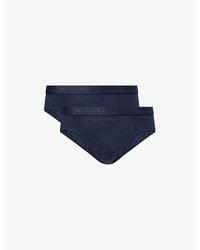 FALKE - Daily Comfort Pack Of Two Stretch-Cotton Briefs - Lyst
