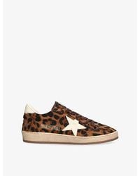 Golden Goose - Ballstar 55655 Pony Hair-Leather Trainers - Lyst