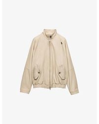 Prada - Stand-Collar Nappa Leather Blouson Jacket - Lyst