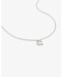 Monica Vinader - Q Letter-Charm Sterling- Pendant Necklace - Lyst