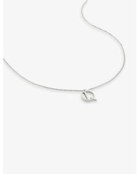 Monica Vinader - Q Letter-charm Recycled Sterling-silver Pendant Necklace - Lyst