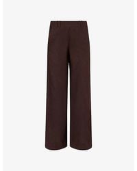 ME+EM - Wide-Leg Crease-Less Linen Trousers - Lyst