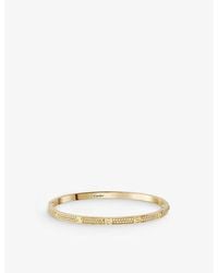 Cartier - Love 18Ct- And 0.95Ct Brilliant-Cut Diamond Bracelet - Lyst