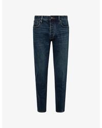 Emporio Armani - Slim-Fit Straight-Leg Denim Jeans - Lyst