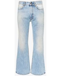 ERL - Star Faded-wash Flared-leg Jeans - Lyst