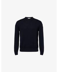 Moncler - Crew-Neck Knitted Cotton Jumper - Lyst