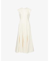 Gabriela Hearst - Crowther Sleeveless Silk-And-Wool Midi Dress - Lyst