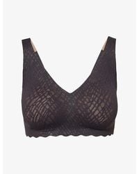 Sloggi - Zero Feel Stretch-Woven Bralette - Lyst