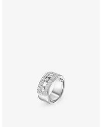 Messika - Move Noa Large Pave 18Ct And 0.73Ct Diamond Ring - Lyst
