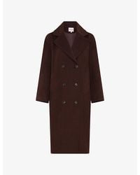 OMNES - Tina Double-Breasted Woven Coat - Lyst