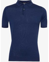 John Smedley - Payton Short-sleeved Wool-knit Polo Shirt Xx - Lyst