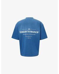 The Couture Club - Spray-Wash Logo-Print Cotton T-Shirt - Lyst