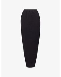 Rick Owens - Soft Pillar Stretch-Wool Blend Maxi Skirt - Lyst