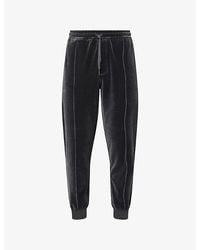 Tom Ford - Velour Tapered-Leg Stretch-Cotton Blend Jogging Bottoms - Lyst
