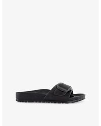 Birkenstock - Madrid Big Buckle Rubber Sliders - Lyst