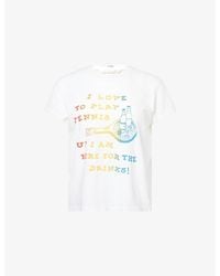 Mother - The Boxy Goodie Goodie Slogan Cotton T-Shirt - Lyst