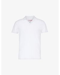 Orlebar Brown - Felix Short-sleeved Cotton-blend Polo Shirt X - Lyst