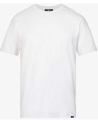 7 For All Mankind - Luxe Performance Crewneck Stretch-cotton Jersey T-shirt - Lyst