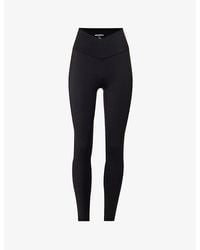 ADANOLA - Ultimate Wrap-Over High-Rise Stretch-Woven Leggings - Lyst
