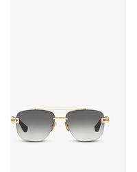 Dita Eyewear - Dts138-a-01-z Grand-evo One Square-frame Titanium Aviator Sunglasses - Lyst