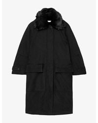 AllSaints - Elisa Relaxed-Fit Leather Bomber Jacket - Lyst
