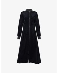 ME+EM - Pleated-Waist Cotton Corduroy Midi Dress - Lyst