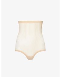 Wolford - High-Rise Stretch-Tulle Briefs - Lyst