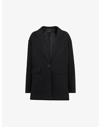 Whistles - Maria Single-breasted Woven Coat - Lyst