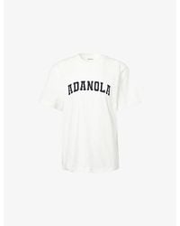 ADANOLA - Varsity Short-Sleeve Oversized Cotton T-Shirt - Lyst