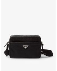 Prada - Brand-Plaque Re-Nylon Shoulder Bag - Lyst