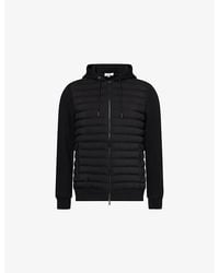 Arne - Hybrid Hooded Quilted Woven Jacket - Lyst
