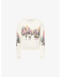 Mother - The Camper Graphic Print Cotton Sweatshirt - Lyst