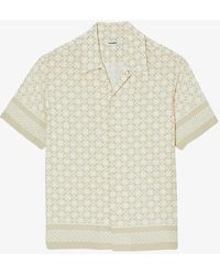 Sandro - Graphic-print Loose-fit Woven Shirt - Lyst