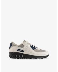 Nike - Air Max 90 Leather And Mesh Low-Top Trainers - Lyst