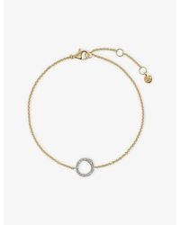 Monica Vinader - Riva Pave 18Ct Vermeil And Lab Grown Diamond Bracelet - Lyst
