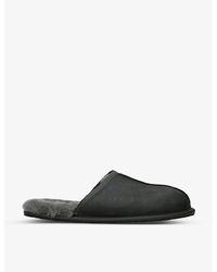 UGG - Scuff Grained Leather Slipper - Lyst