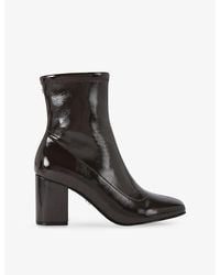 Carvela Kurt Geiger - Strut Faux-Leather Ankle Boots - Lyst