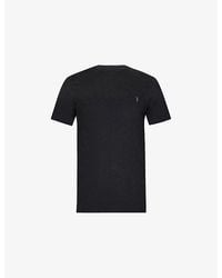 AllSaints - Brace Logo-Embroidered Cotton-Jersey T-Shirt - Lyst