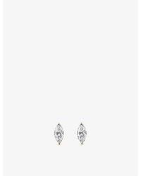 The Diamond Lab - Timeless Marquise-Cut 18Ct- And 2.02Ct Lab-Grown Diamond Stud Earrings - Lyst