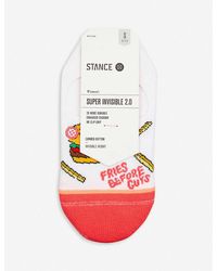 Stance Fries Before Guys No Show Socks - White
